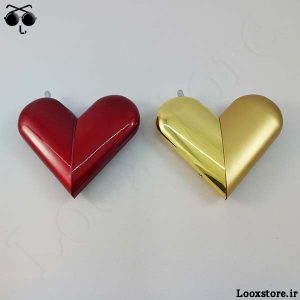 خرید فندک طرح قلب دو حالته خاص و زیبا طلایی و قرمز با بهترین کیفیت و قیمت