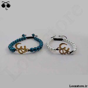 خرید دستبند ارزان قیمت مهره ای مدل ا ام OM برای یوگا و مدیتیشن
