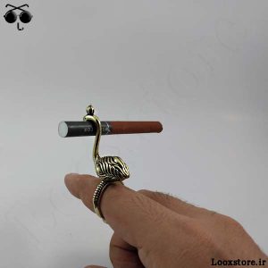 خرید انگشتر نگهدارنده (هولدر) سیگار مدل قو طلایی با قیمت مناسب و کیفیت عالی