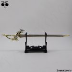 شمشیر دکوری غلاف دار فلزی نقره ای طلایی فوق العاده زیبا