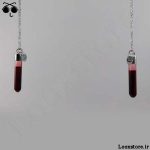 مدل گردنبند شیشه خون مگنتی عاشقانه و دونفره با قیمت مناسب