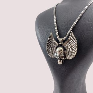 خرید گردنبند اسکلت پرنده (اسکلت بالدار) شبتاب با زنجیر ویتالی